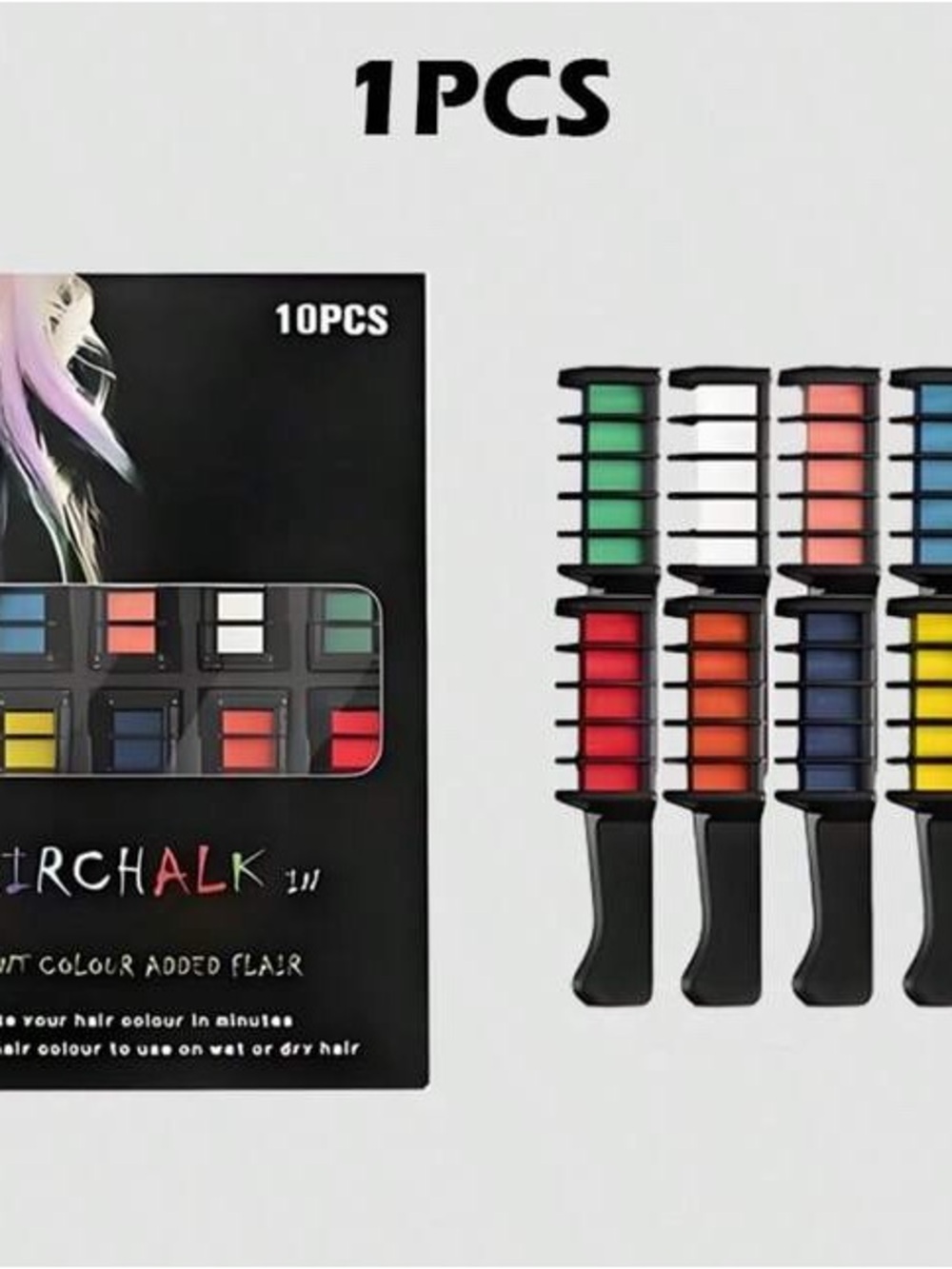 Temporary Hair Chalk Set - Multi Color